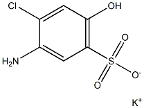 3-Amino-4-chloro-6-hydroxybenzenesulfonic acid potassium salt Structure