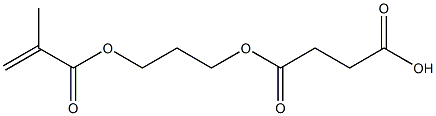 Succinic acid hydrogen 3-(methacryloyloxy)propyl ester 구조식 이미지