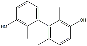 2,2',6-Trimethyl-1,1'-biphenyl-3,3'-diol 구조식 이미지