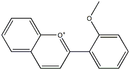 2-(2-Methoxyphenyl)chromenylium 구조식 이미지