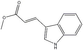 3-(1H-Indole-3-yl)acrylic acid methyl ester 구조식 이미지