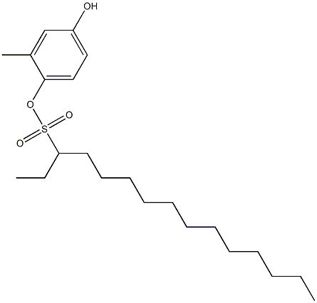 3-Pentadecanesulfonic acid 4-hydroxy-2-methylphenyl ester 구조식 이미지