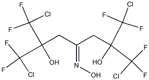 2,6-Bis(chlorodifluoromethyl)-1,7-dichloro-2,6-dihydroxy-1,1,7,7-tetrafluoro-4-heptanone oxime Structure