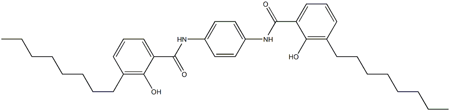 N,N'-Bis(3-octylsalicyloyl)-p-phenylenediamine 구조식 이미지