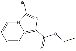 3-Bromoimidazo[1,5-a]pyridine-1-carboxylic acid ethyl ester Structure