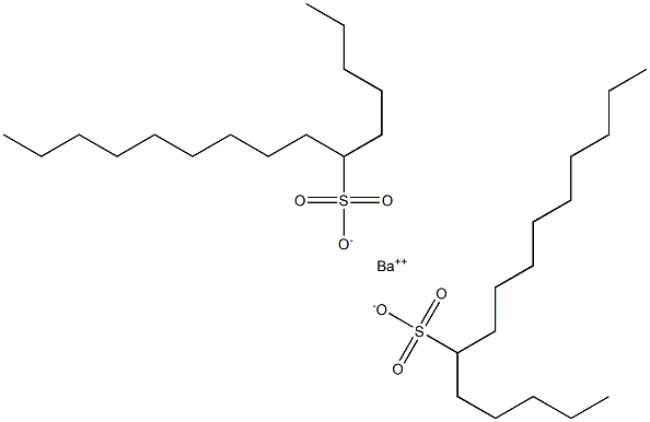 Bis(pentadecane-6-sulfonic acid)barium salt Structure