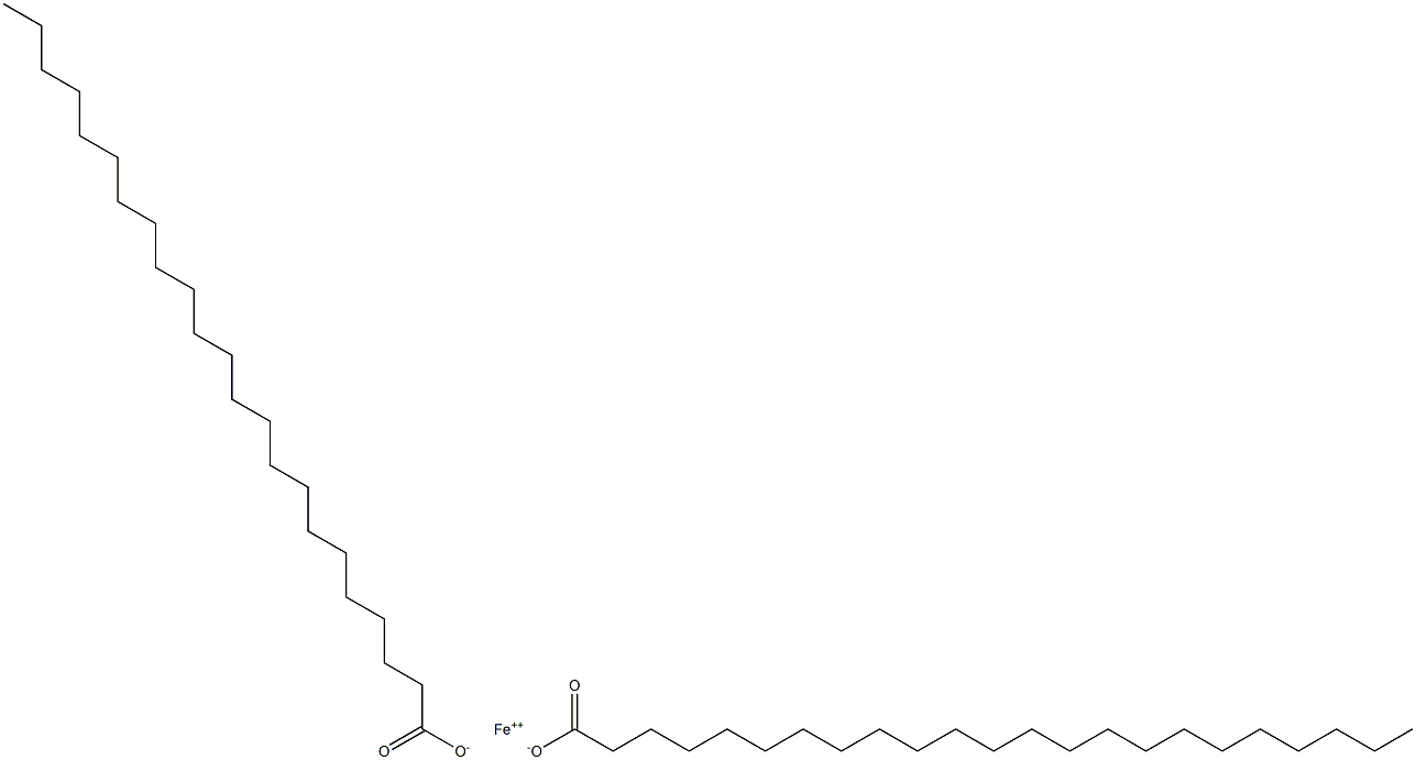 Ditricosanoic acid iron(II) salt Structure