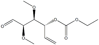 (2R,3S,4R)-4-Ethoxycarbonyloxy-2,3-dimethoxy-5-hexenal Structure