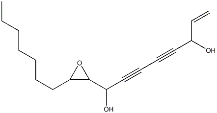 9,10-Epoxy-1-heptadecene-4,6-diyne-3,8-diol Structure
