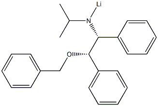 Isopropyl[(1R,2S)-1,2-diphenyl-2-benzyloxyethyl]aminolithium 구조식 이미지