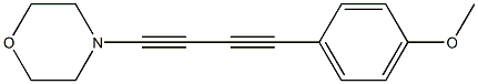 4-(4-Methoxyphenyl)-1-morpholino-1,3-butanediyne 구조식 이미지