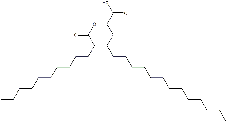 2-Dodecanoyloxyoctadecanoic acid Structure