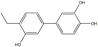 4'-Ethyl-1,1'-biphenyl-3,3',4-triol 구조식 이미지