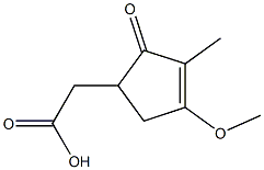3-Methyl-4-methoxy-2-oxo-3-cyclopentenyl=acetate Structure