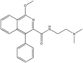 N-[2-(Dimethylamino)ethyl]-1-methoxy-4-phenyl-3-isoquinolinecarboxamide Structure