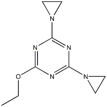 6-Ethoxy-2,4-bis(1-aziridinyl)-1,3,5-triazine 구조식 이미지