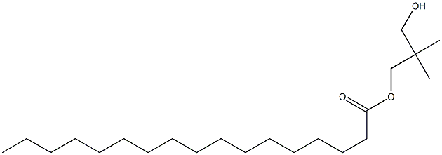 Heptadecanoic acid 3-hydroxy-2,2-dimethylpropyl ester 구조식 이미지