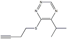 6-(3-Butynylthio)-5-isopropyl-1,2,4-triazine Structure