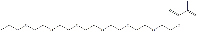 Methacrylic acid 2-[2-[2-[2-[2-(2-propoxyethoxy)ethoxy]ethoxy]ethoxy]ethoxy]ethyl ester Structure