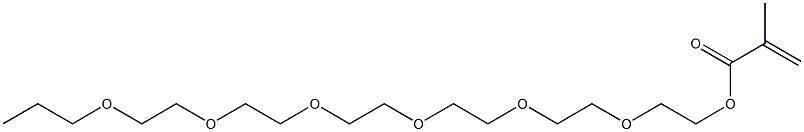 Methacrylic acid 2-[2-[2-[2-[2-(2-propoxyethoxy)ethoxy]ethoxy]ethoxy]ethoxy]ethyl ester 구조식 이미지