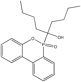 6-(1-Hydroxy-1-butylpentyl)-6H-dibenz[c,e][1,2]oxaphosphorin 6-oxide Structure