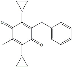 3-Methyl-6-benzyl-2,5-di(1-aziridinyl)-p-benzoquinone 구조식 이미지