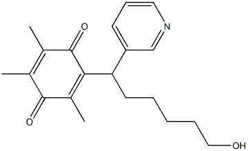 2-[1-(3-Pyridinyl)-6-hydroxyhexyl]-3,5,6-trimethyl-p-benzoquinone Structure