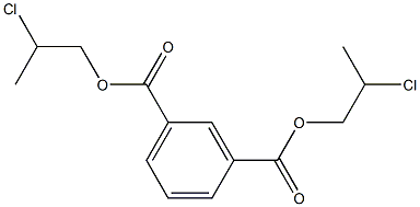 1,3-Benzenedicarboxylic acid bis(2-chloropropyl) ester Structure