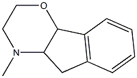 2,3,4,4a,5,9b-Hexahydro-4-methylindeno[1,2-b]-1,4-oxazine 구조식 이미지