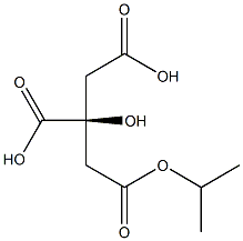 (S)-Citric acid 1-isopropyl ester 구조식 이미지