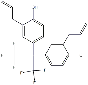 2,2-Bis(3-allyl-4-hydroxyphenyl)-1,1,1,3,3,3-hexafluoropropane Structure