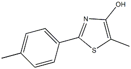 2-(4-Methylphenyl)-5-methylthiazol-4-ol 구조식 이미지