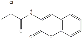 N-(Coumarin-3-yl)-2-chloropropanamide 구조식 이미지