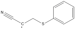 2-[(Phenyl)thio]-1-cyanoethyl radical Structure