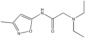 N-(3-Methyl-5-isoxazolyl)-2-(diethylamino)acetamide Structure