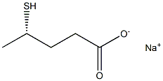 [S,(+)]-4-Mercaptovaleric acid sodium salt 구조식 이미지