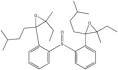 (2-(3-Methylbutyl)-3-ethyl-3-methyloxiranyl)phenyl sulfoxide Structure