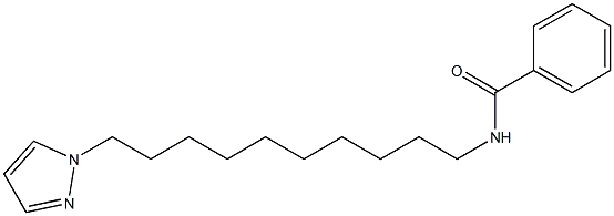 N-[10-(1H-Pyrazol-1-yl)decyl]benzamide 구조식 이미지