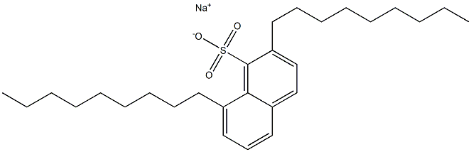 2,8-Dinonyl-1-naphthalenesulfonic acid sodium salt Structure