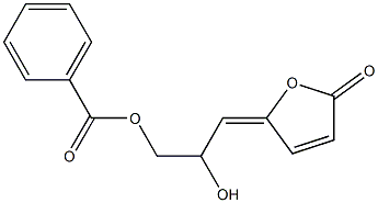 (4Z)-7-Benzoyloxy 4,6-dihydroxyhepta-2,4-dienoic acid 1,4-lactone Structure