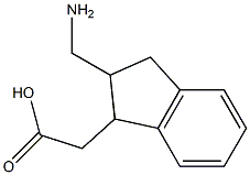 1-Aminomethyl-2,3-dihydro-1H-indene-1-acetic acid 구조식 이미지