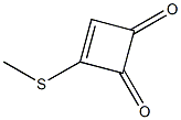 3-(Methylthio)-3-cyclobutene-1,2-dione 구조식 이미지