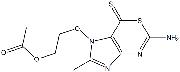 1-(2-Acetoxyethoxy)methyl-5-aminoimidazo[4,5-d][1,3]thiazine-7(1H)-thione Structure