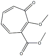 1-Methoxy-7-oxo-1,3,5-cycloheptatriene-2-carboxylic acid methyl ester 구조식 이미지