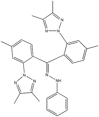 [4,5-Dimethyl-2H-1,2,3-triazol-2-yl]-4-methylphenyl ketone phenyl hydrazone Structure