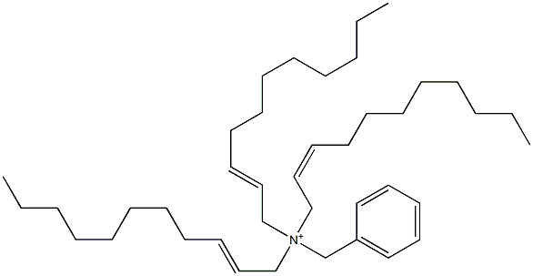 Tri(2-undecenyl)benzylaminium Structure