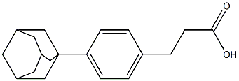 1-[4-(2-Carboxyethyl)phenyl]adamantane 구조식 이미지