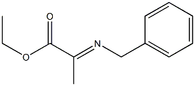 2-(Benzylimino)propionic acid ethyl ester 구조식 이미지