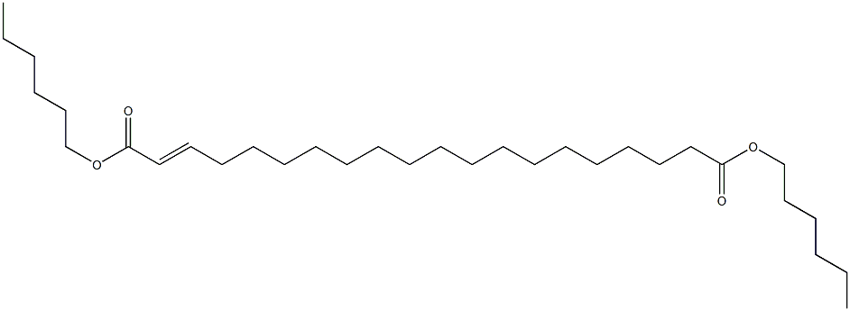 2-Icosenedioic acid dihexyl ester 구조식 이미지