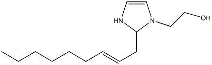 2-(2-Nonenyl)-4-imidazoline-1-ethanol 구조식 이미지